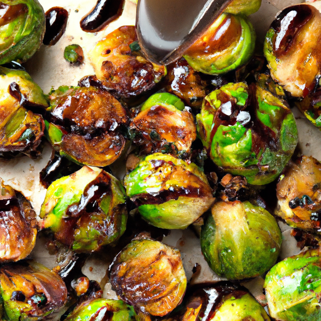Delicious Roasted Brussels Sprouts with Balsamic Glaze
