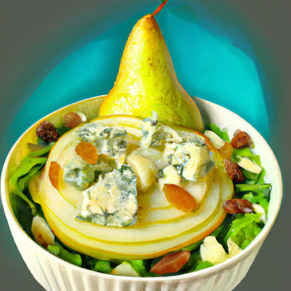 Refreshing Pear and Gorgonzola Salad