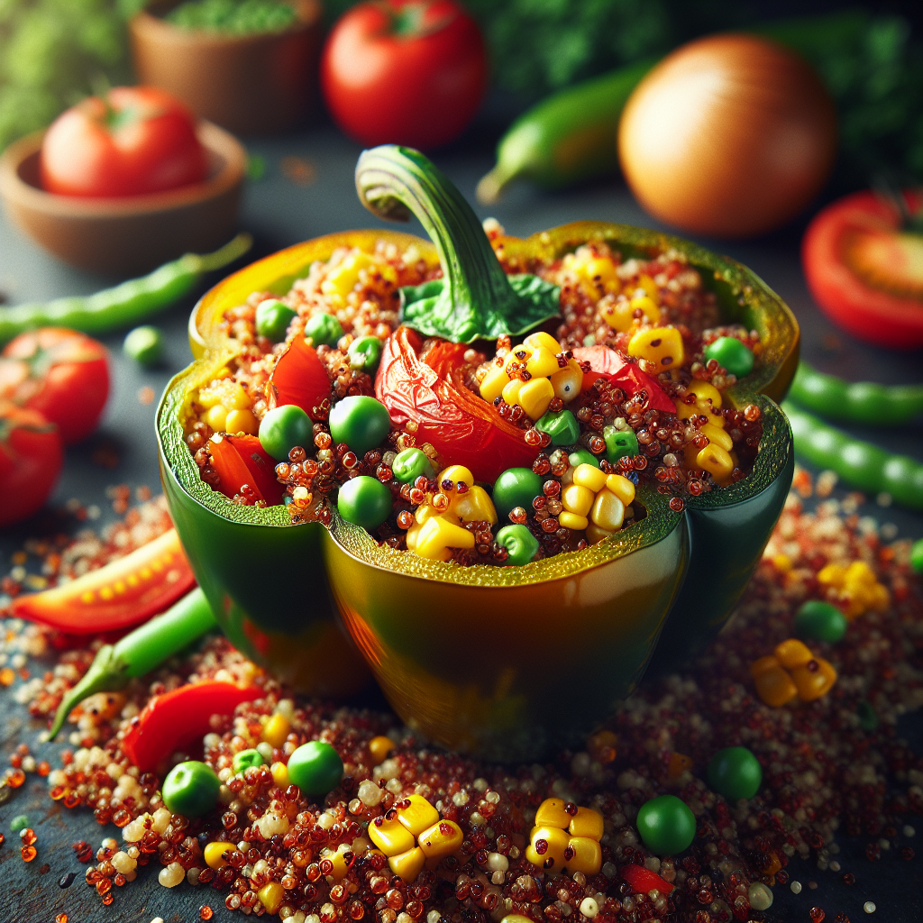 Quinoa-Stuffed Bell Peppers: A Healthy and Flavorful Meal