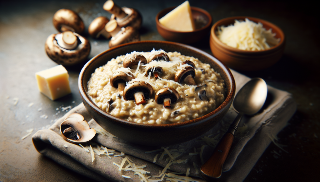 14. **Creamy Mushroom Risotto With Parmesan**