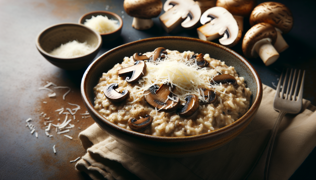 14. **Creamy Mushroom Risotto With Parmesan**