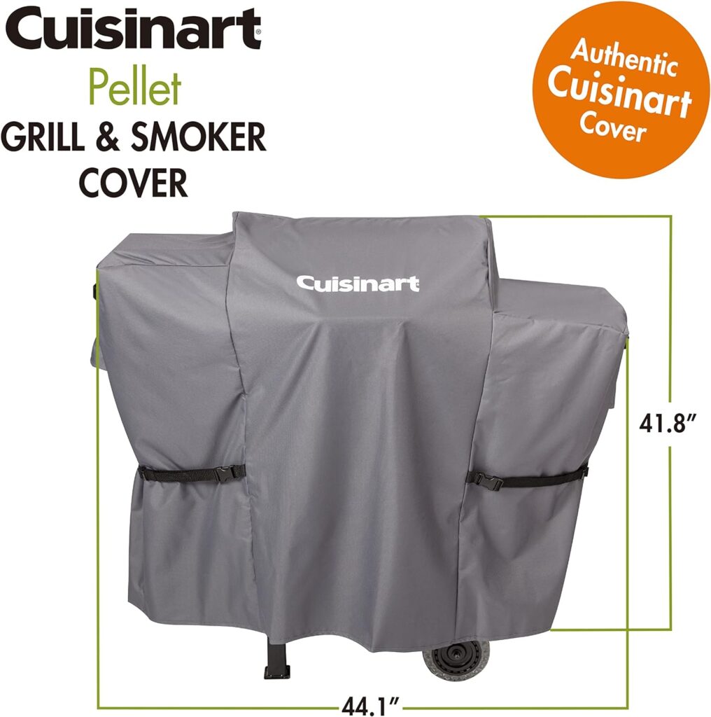 Cuisinart CPG-465 Portable Wood Pellet Grill Smoker with Digital Controller, 465 sq. inch Cooking Space, 8-in-1 Cooking Capabilities - Smoke, BBQ, Grill, Roast, Braise, Sear, Bake, Char-Grill